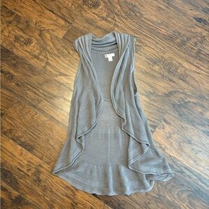 Valerie Bertinelli Taupe Knit Cardigan